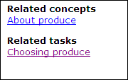Exemple de liens générés automatiquement dans un document de sortie au format HTML