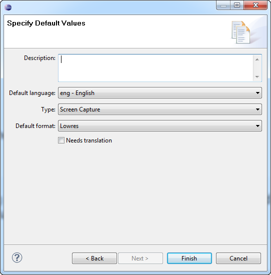Specify Default Values