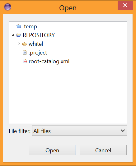 root-catalog.xml in the Repository folder