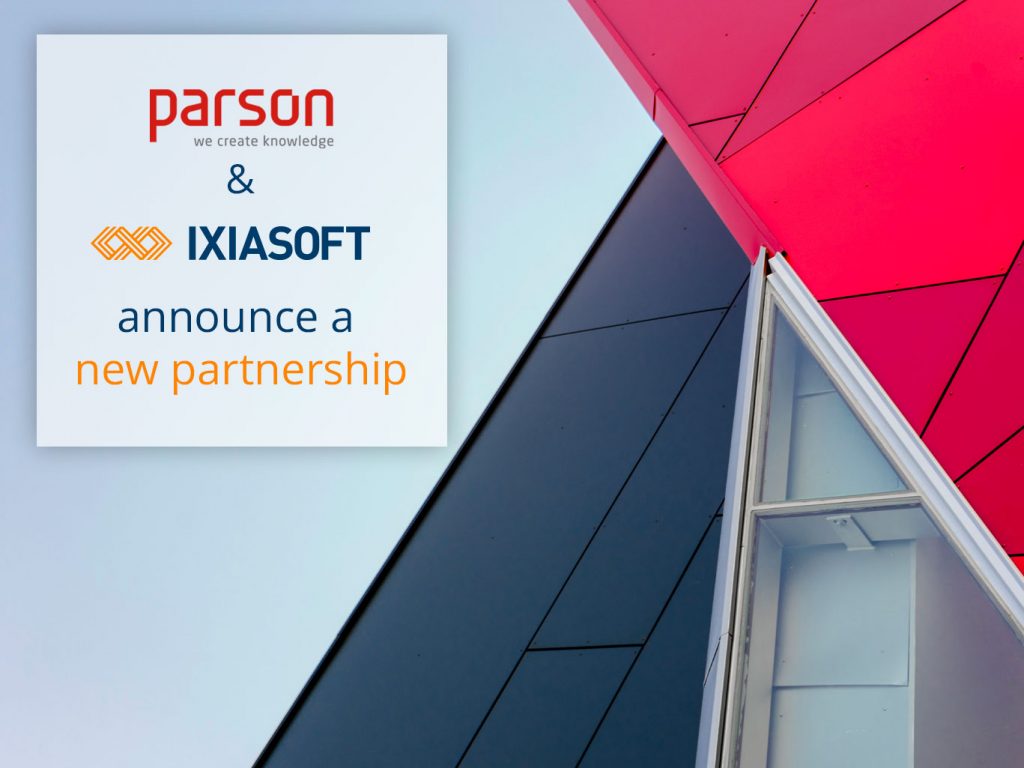 IXIASOFT Announces Partnership with Leading European Consultancy Firm parson